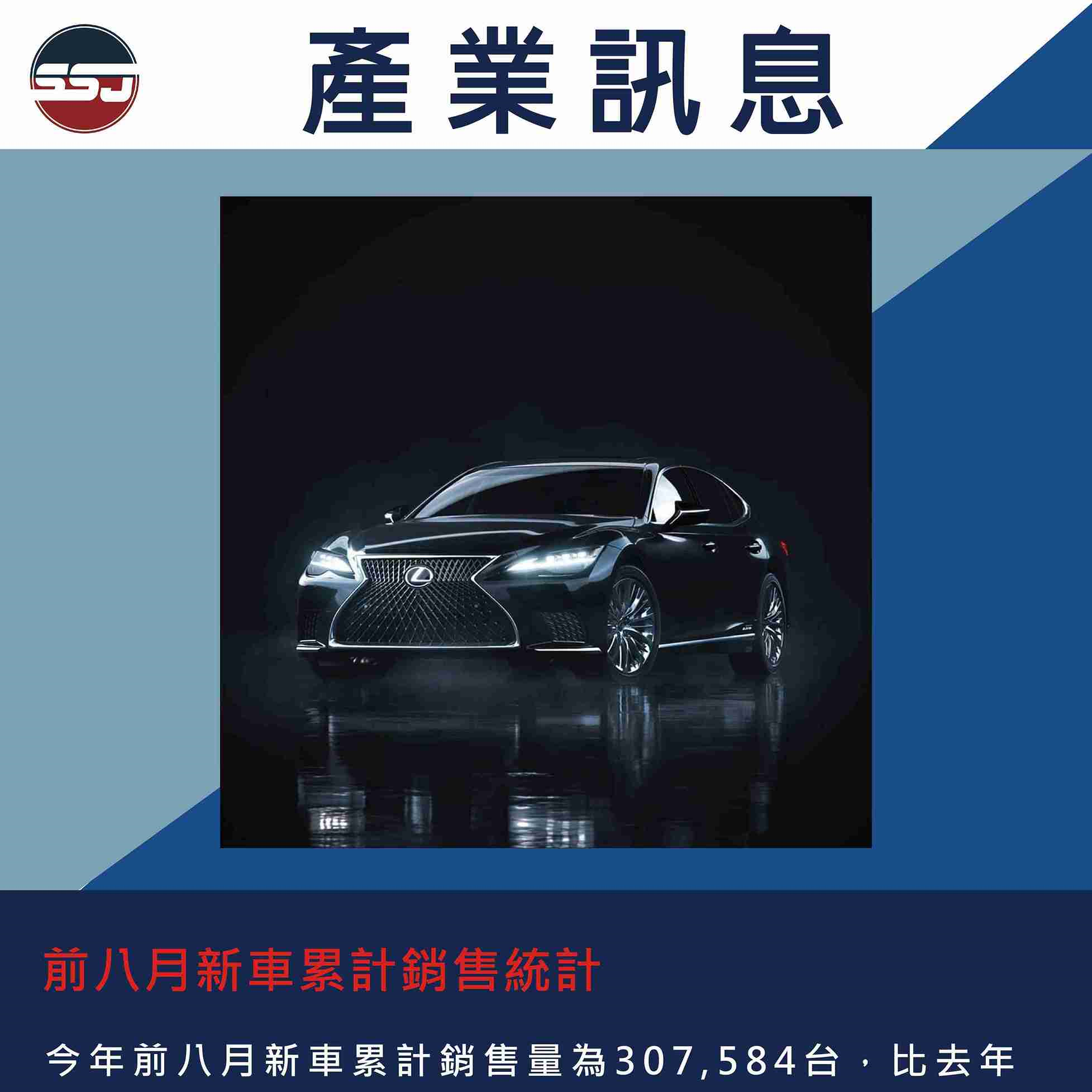 前八月新車累計銷售統計